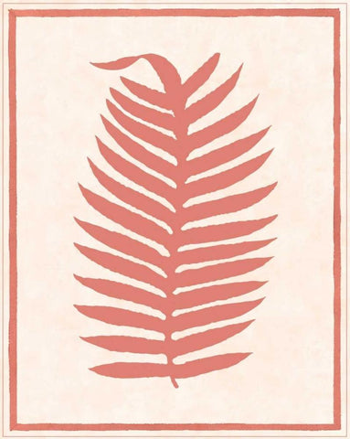 Silhouette in Coral II Black Ornate Wood Framed Art Print with Double Matting by Davies, Susan