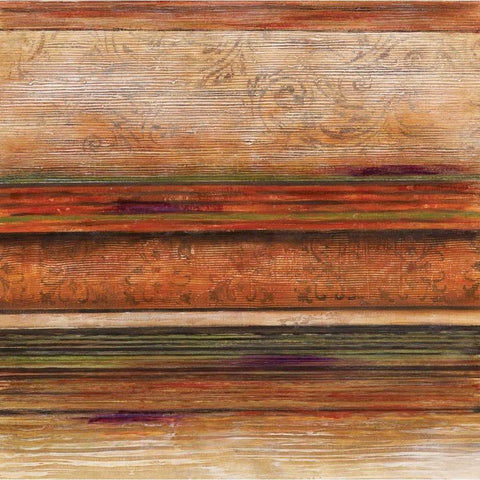 Spectrum I Gold Ornate Wood Framed Art Print with Double Matting by Brey, Michael