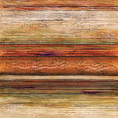 Spectrum II White Modern Wood Framed Art Print with Double Matting by Brey, Michael