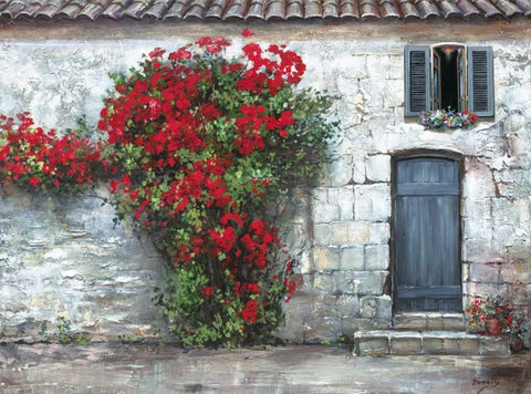 Casafina White Modern Wood Framed Art Print with Double Matting by Duvall, Roger