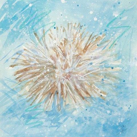 La Mer C Black Modern Wood Framed Art Print with Double Matting by Sic, Jerry