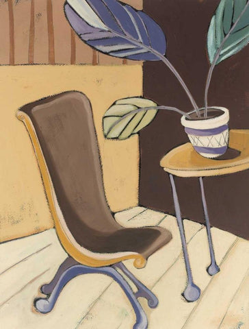 Divine Design I White Modern Wood Framed Art Print with Double Matting by Paschal, Irene