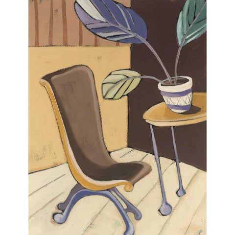 Divine Design I Black Modern Wood Framed Art Print with Double Matting by Paschal, Irene