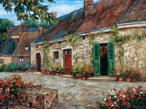 Rapallo at Dawn Black Ornate Wood Framed Art Print with Double Matting by Duvall, Roger