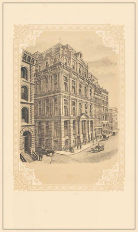 Broadway and 29th White Modern Wood Framed Art Print with Double Matting by Old New York