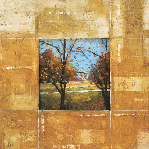 Terranova II Gold Ornate Wood Framed Art Print with Double Matting by Alexander, Zachary