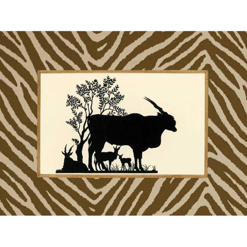 Serengeti Silhouette I Black Modern Wood Framed Art Print by Chilton, Sarah E