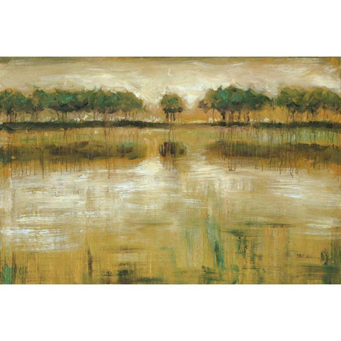 Tiverton Lake Black Modern Wood Framed Art Print by Roth, Jack