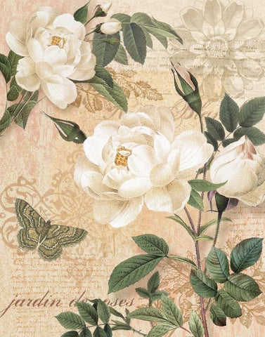 Gardeners Gift I White Modern Wood Framed Art Print with Double Matting by Han, Ching