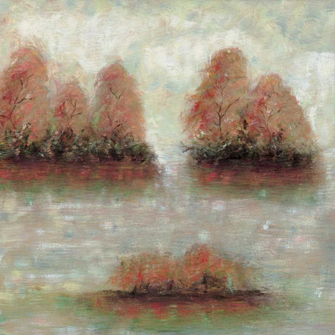 Tamarac Shores I Black Ornate Wood Framed Art Print with Double Matting by Roth, Jack