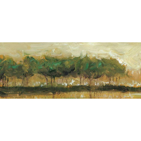 Tiverton Panel I White Modern Wood Framed Art Print by Roth, Jack