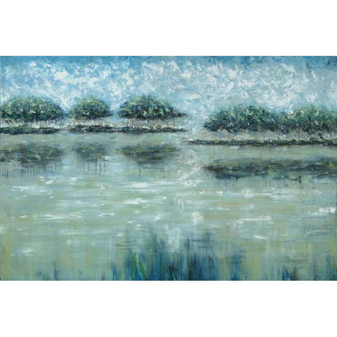 Avery Islands White Modern Wood Framed Art Print by Roth, Jack