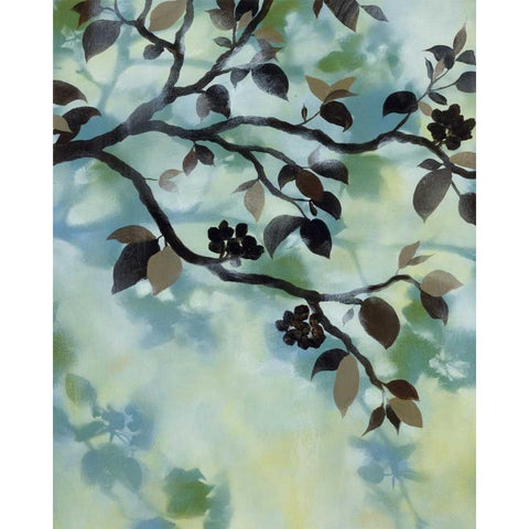 Evening Shadows I Gold Ornate Wood Framed Art Print with Double Matting by Paschal, Irene