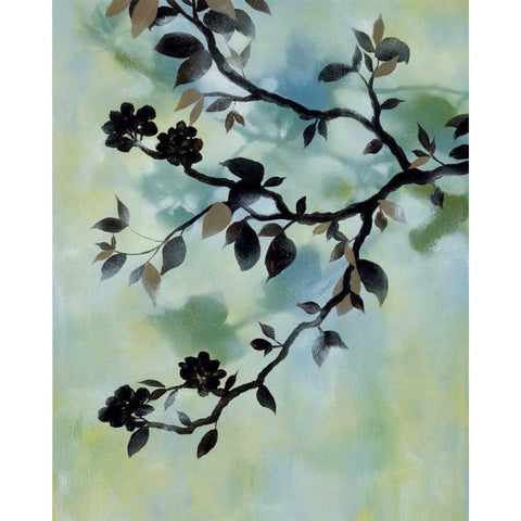 Evening Shadows II White Modern Wood Framed Art Print by Paschal, Irene