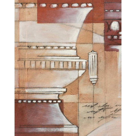 Palatine Drawings I White Modern Wood Framed Art Print by Chilton, Sarah E