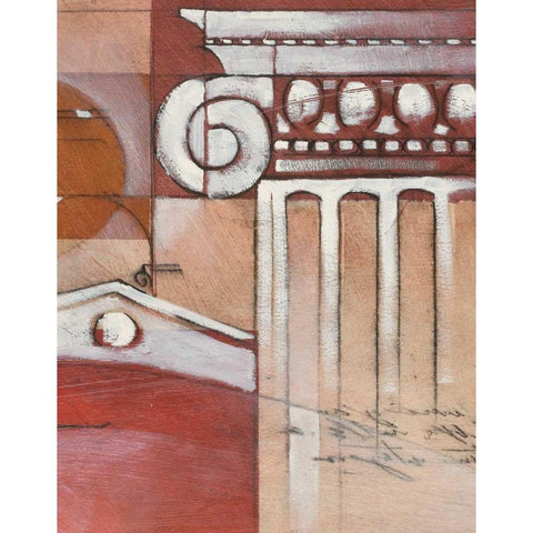 Palatine Drawings II White Modern Wood Framed Art Print by Chilton, Sarah E