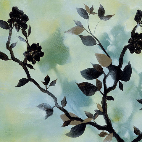 Twilight Reflections I White Modern Wood Framed Art Print with Double Matting by Paschal, Irene