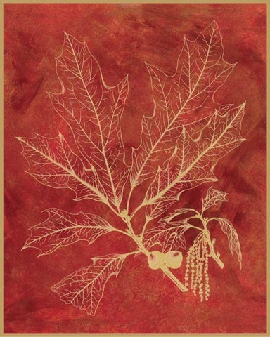Golden Oak I Black Ornate Wood Framed Art Print with Double Matting by Chilton, Sarah E