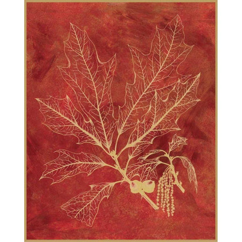 Golden Oak I White Modern Wood Framed Art Print by Chilton, Sarah E
