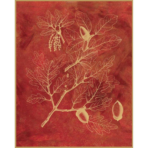 Golden Oak II White Modern Wood Framed Art Print by Chilton, Sarah E
