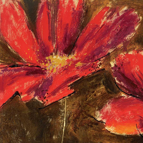 Scarlet Fever II Gold Ornate Wood Framed Art Print with Double Matting by Bannister, Cory