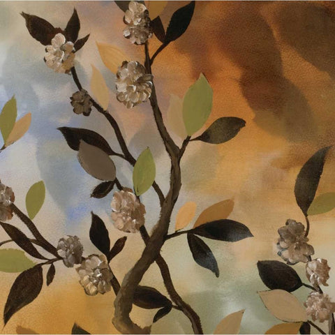 Sundown Bronze II Gold Ornate Wood Framed Art Print with Double Matting by Paschal, Irene