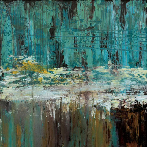 Deep Waters I White Modern Wood Framed Art Print by Roth, Jack