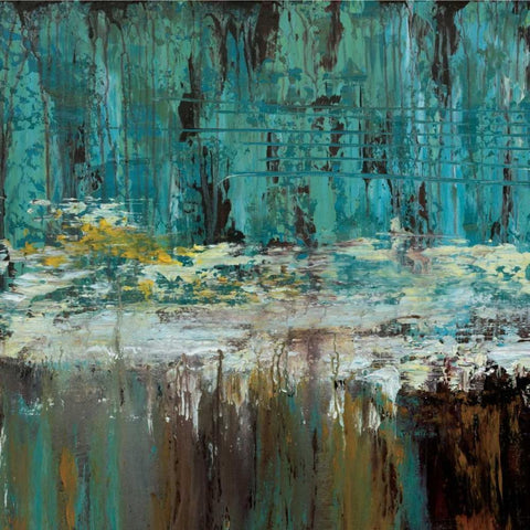 Deep Waters I White Modern Wood Framed Art Print with Double Matting by Roth, Jack