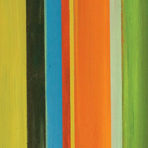 Hampton Stripe III White Modern Wood Framed Art Print by Chandler, Fran