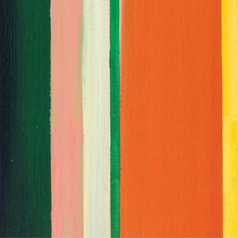 Hampton Stripe IV White Modern Wood Framed Art Print with Double Matting by Chandler, Fran