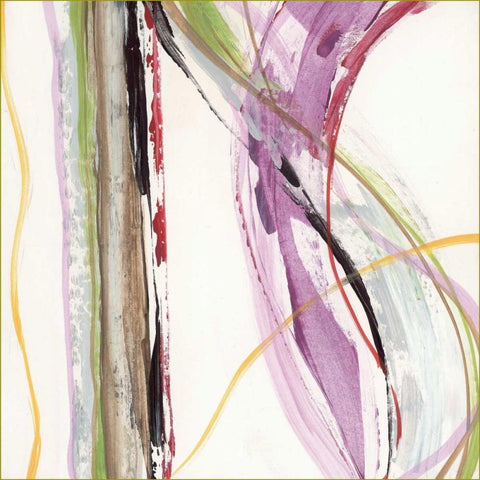 Honeysuckle Rose I Gold Ornate Wood Framed Art Print with Double Matting by King, Michael