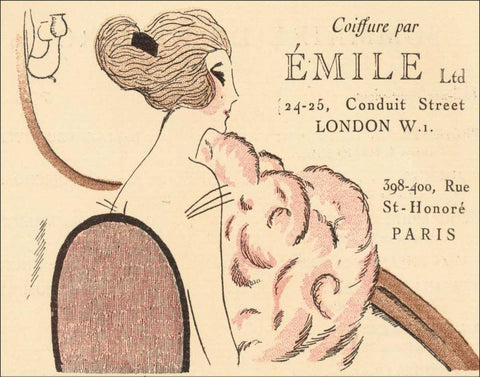 Paris Style II Black Ornate Wood Framed Art Print with Double Matting by Grenier, Henri