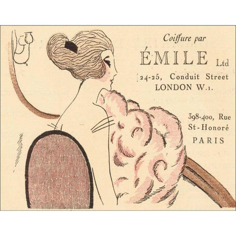 Paris Style II Black Modern Wood Framed Art Print by Grenier, Henri