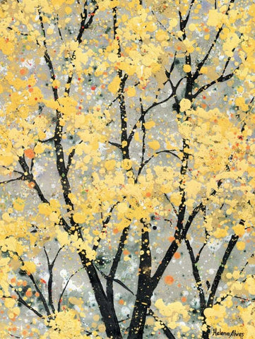 Early Spring I White Modern Wood Framed Art Print with Double Matting by Alves, Helena