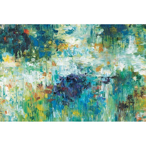 Falling Waters Black Modern Wood Framed Art Print with Double Matting by Roth, Jack