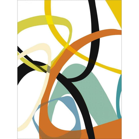 Evolution I Black Modern Wood Framed Art Print with Double Matting by Bartlett, Sandra