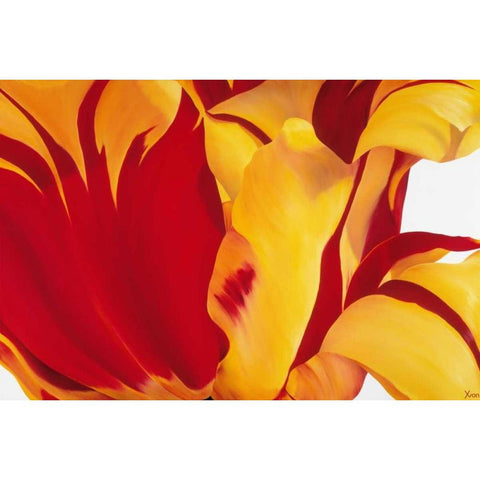 Floriade I Gold Ornate Wood Framed Art Print with Double Matting by Poelstra-Holzhaus, Yvonne