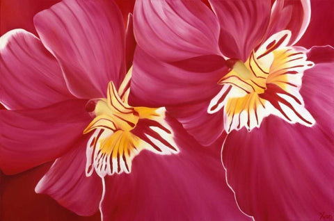 Folriade II Black Ornate Wood Framed Art Print with Double Matting by Poelstra-Holzhaus, Yvonne