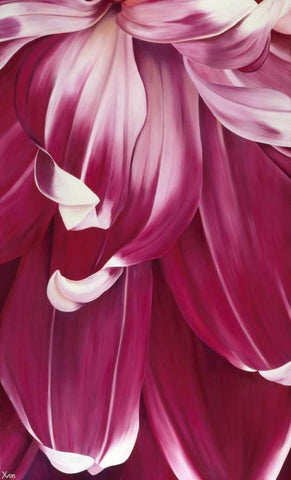 Arti Tulip I White Modern Wood Framed Art Print with Double Matting by Poelstra-Holzhaus, Yvonne