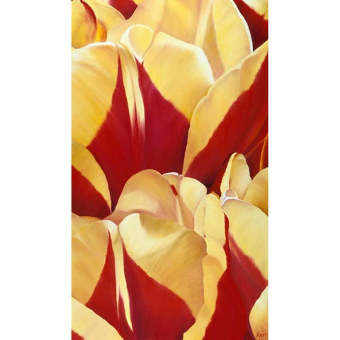 Arti Tulip II Black Modern Wood Framed Art Print by Poelstra-Holzhaus, Yvonne