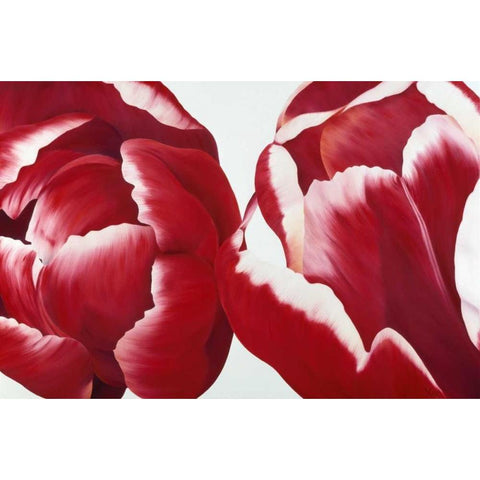 Together White Modern Wood Framed Art Print by Poelstra-Holzhaus, Yvonne