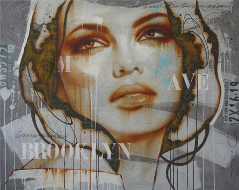 Imagine  Black Ornate Wood Framed Art Print with Double Matting by Jochem, Hans