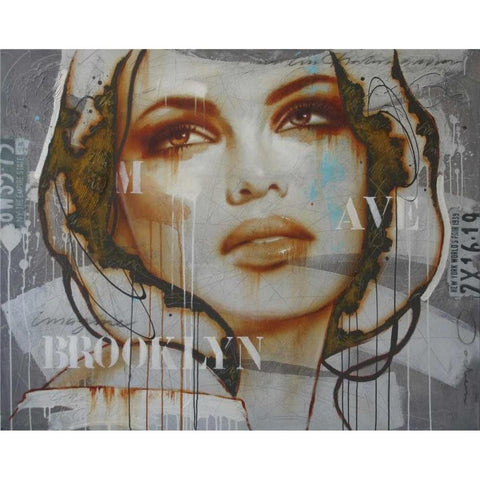 Imagine  Black Modern Wood Framed Art Print with Double Matting by Jochem, Hans