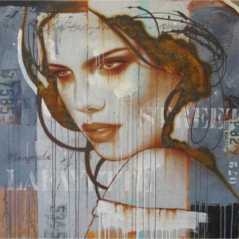 Miracle in Lafayette street Black Modern Wood Framed Art Print by Jochem, Hans