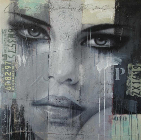 Meeting 5th Ave Black Ornate Wood Framed Art Print with Double Matting by Jochem, Hans