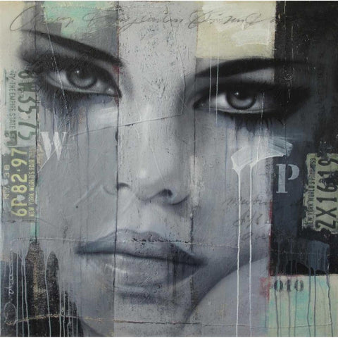 Meeting 5th Ave Black Modern Wood Framed Art Print by Jochem, Hans