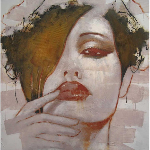 Ill keep it in mind White Modern Wood Framed Art Print by Jochem, Hans