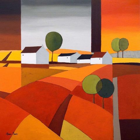 Hamlet IV Black Ornate Wood Framed Art Print with Double Matting by Paus, Hans