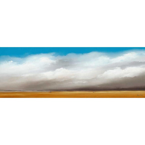 Clouds III Black Modern Wood Framed Art Print by Paus, Hans