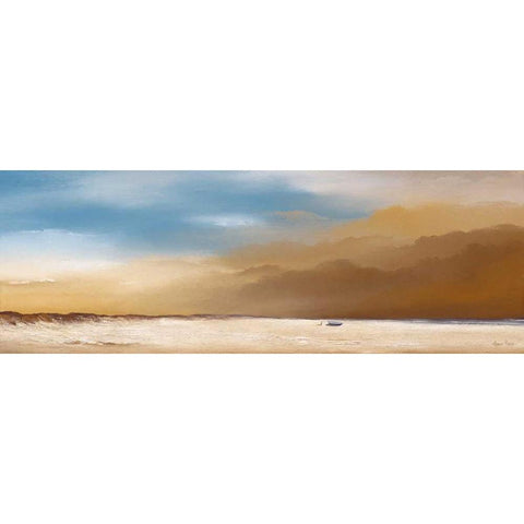 Clouds IV White Modern Wood Framed Art Print by Paus, Hans